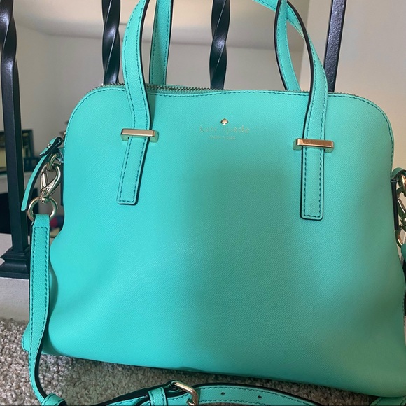 kate spade cedar street maise leather crossbody purse satchel robins egg blue - Picture 2 of 6